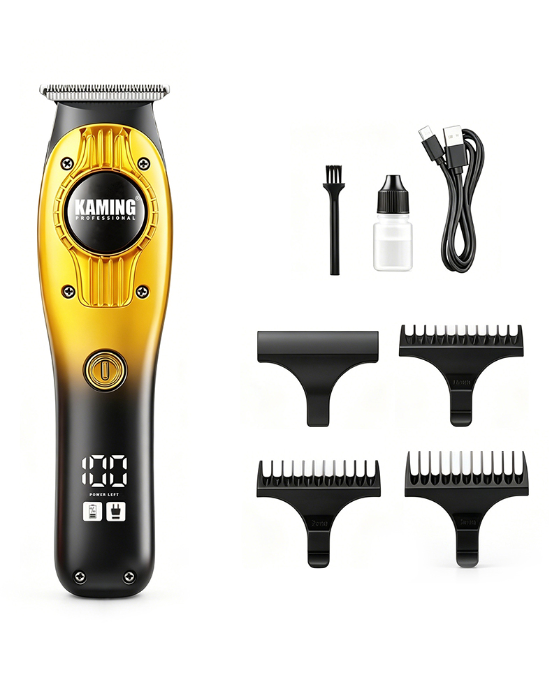 Kaming 1710 Professional Zero Gap Digital Display Carving Hårtrimmer