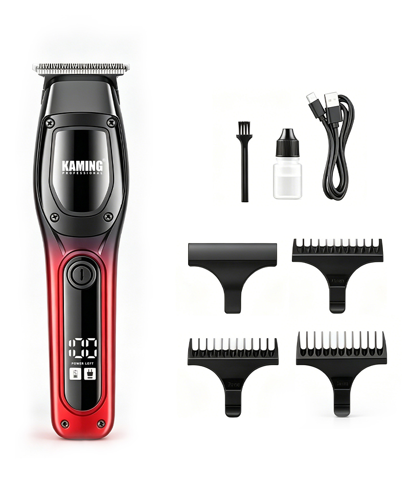 Kaming1711 Ny elektrisk hårklippare för män Zero Gap Digital Display 7000 RPM detaljtrimmer Cross Border Trade