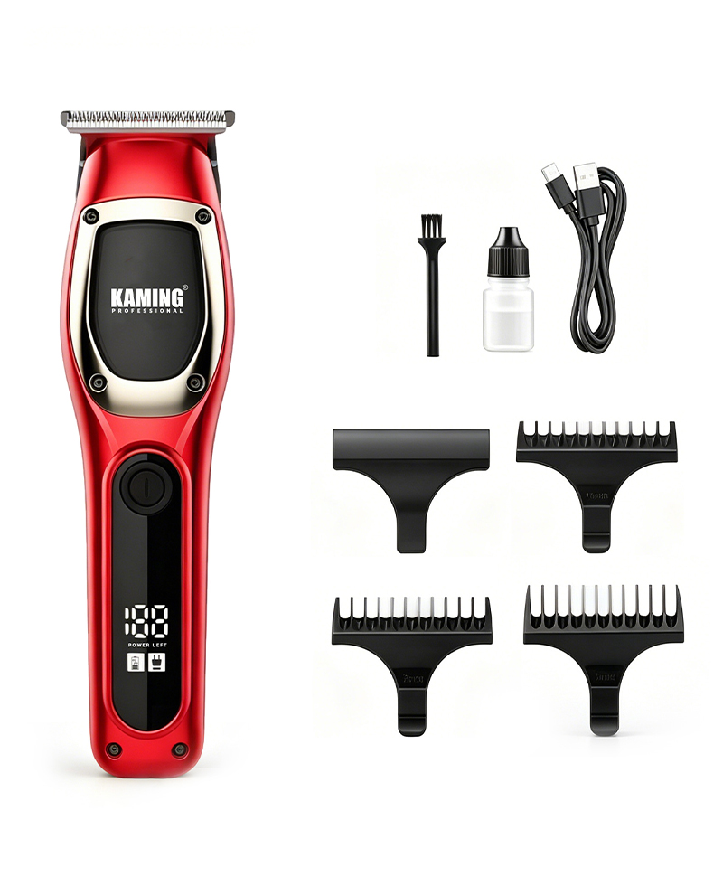 Kaming1711 Ny elektrisk hårklippare för män Zero Gap Digital Display 7000 RPM detaljtrimmer Cross Border Trade